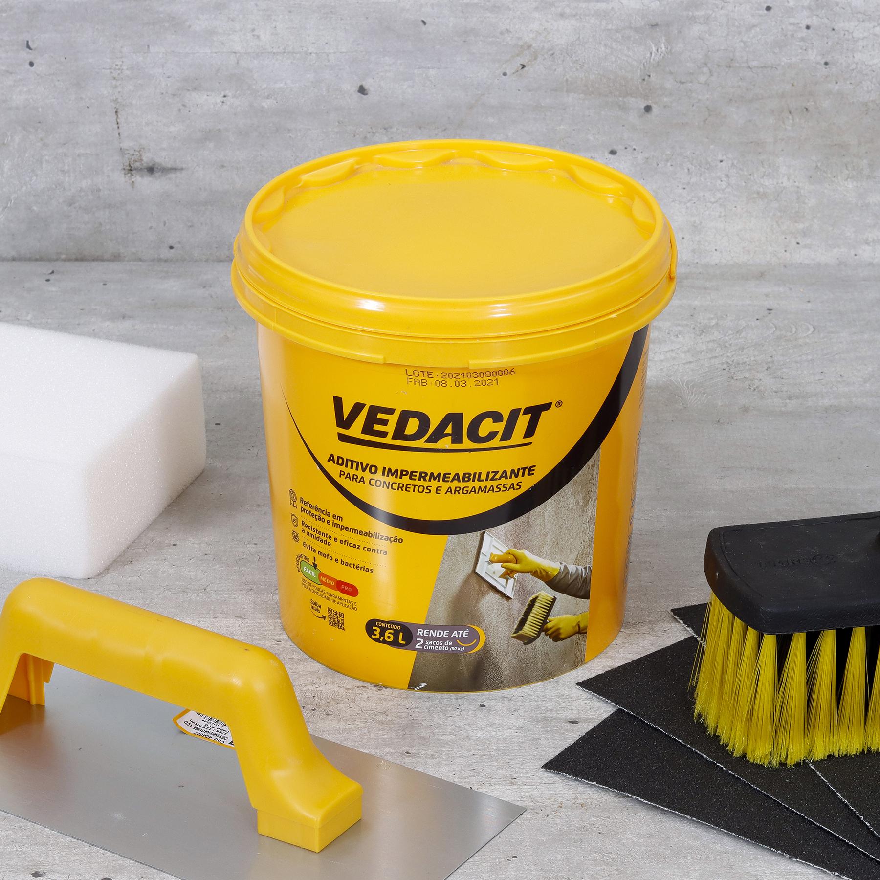 Aditivo Impermeabilizante Redutor Concreto 3,6L Vedacit