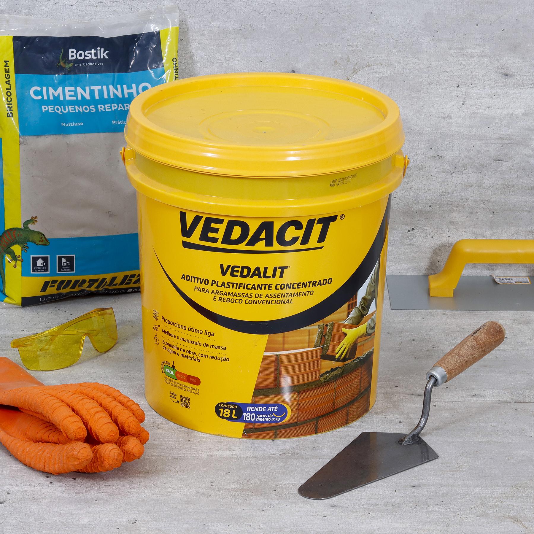 Aditivo Plastificante Vedalit 18L Vedacit