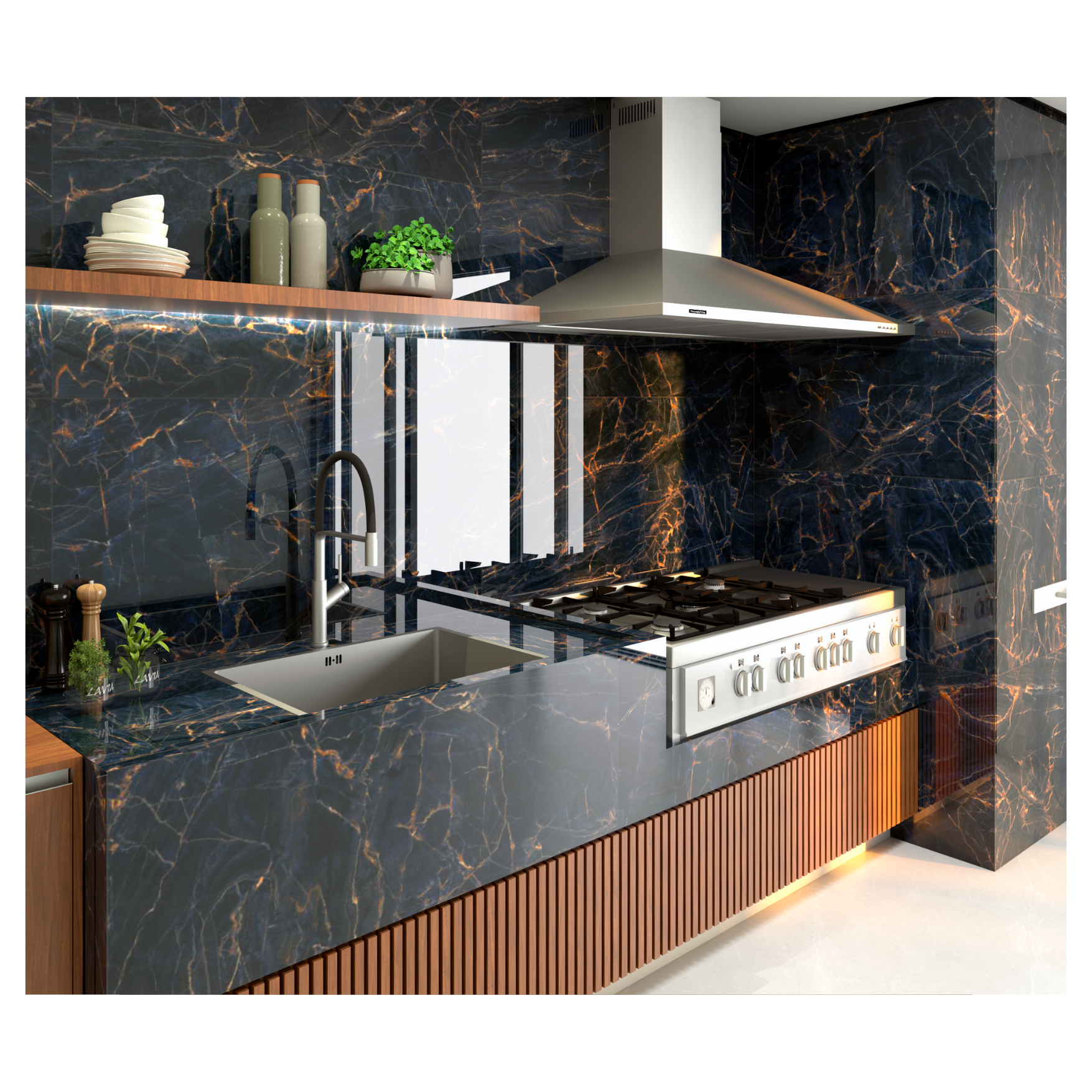 Porcelanato HOPE BLUE - HPO 120.080 , 61x120